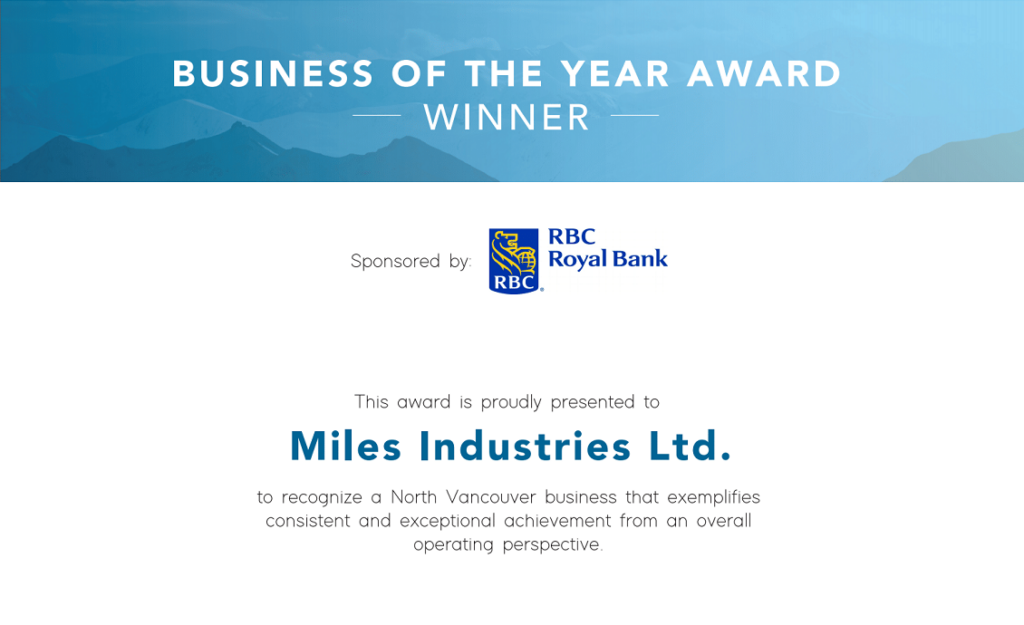 Lonsdale Quay Hotel Business-of-the-Year-Miles-Industries