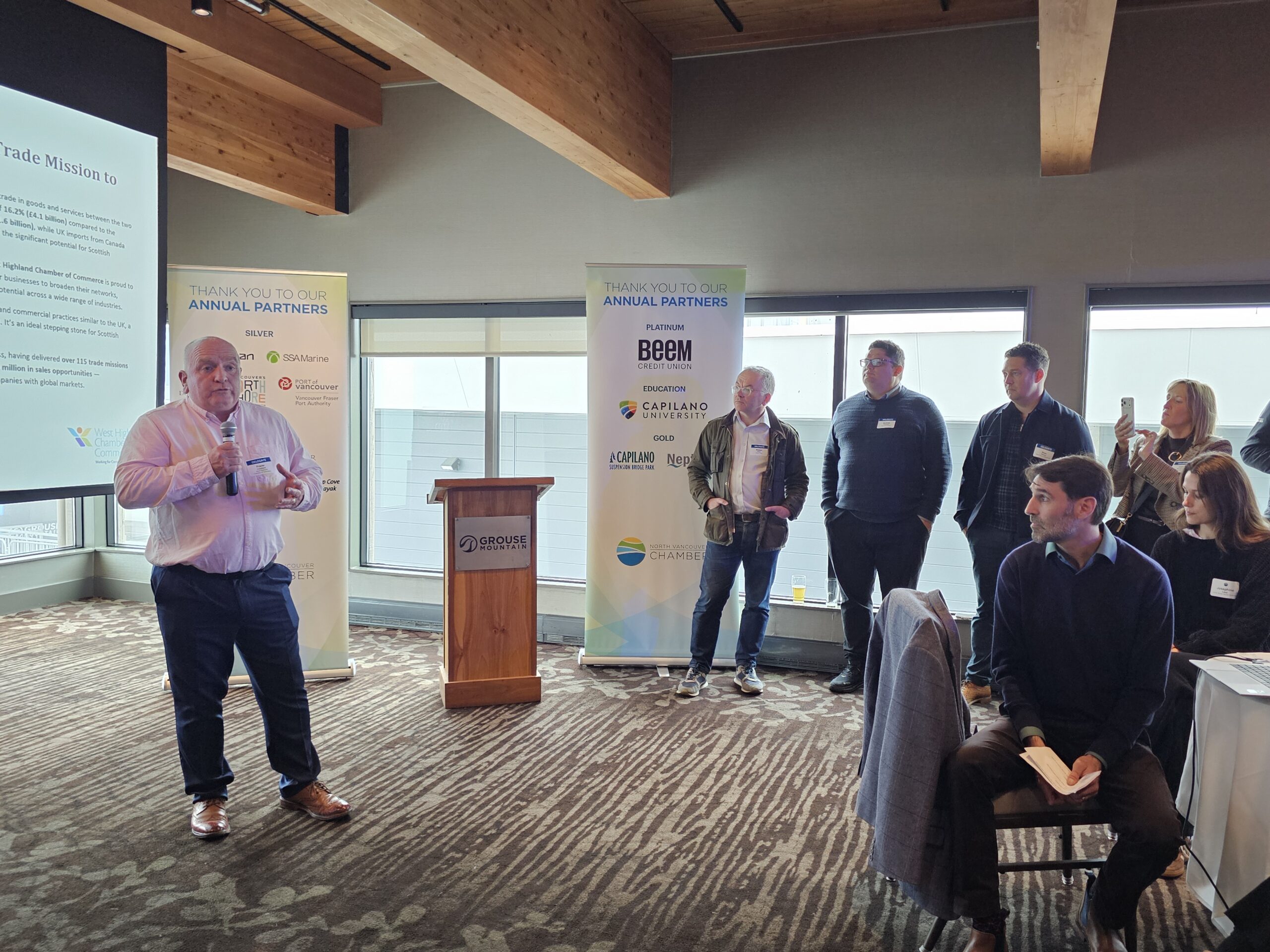 Scottish Trade Delegation reception at Grouse Mountain